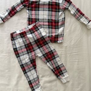 GAP Kids Plaid Pajama Set - Red, White, and Black